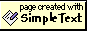 page created with SimpleText